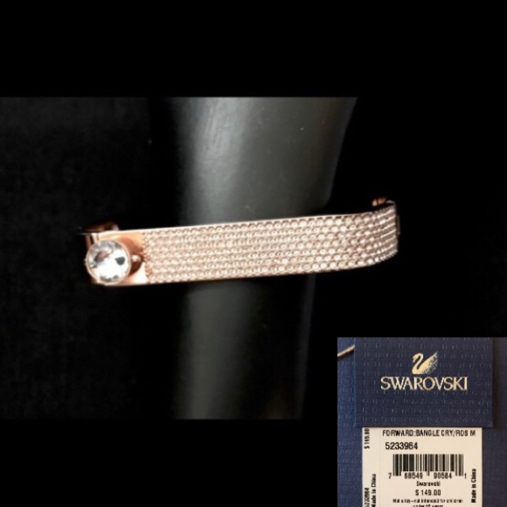 Swarovski Bangle Forward Rose Gold Bracelet M